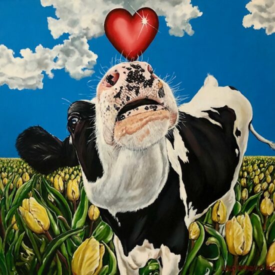 Hartje. Te zien tijdens Kunst in de Etalage.